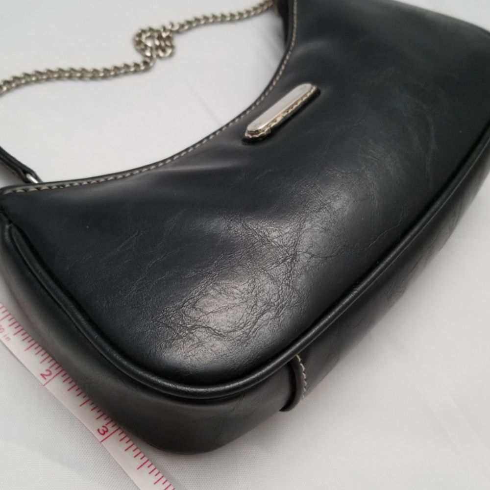 Black leather Evening Bag - Picture 5 of 6